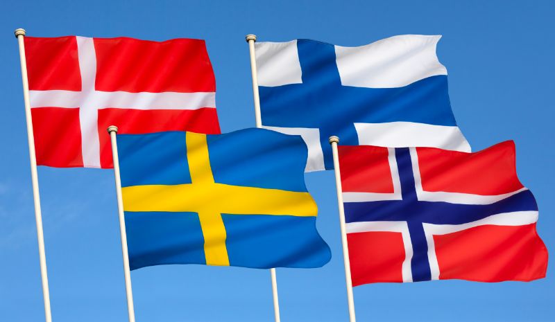 דגלי המדינות הסקנדינביות